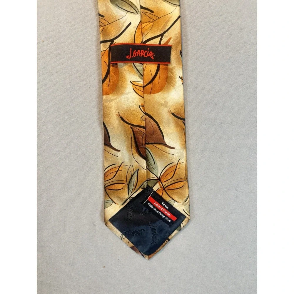 J Garcia Collection 45 Silk‎ Tie Tree Leaf Abstract Limited Edition Mens Art